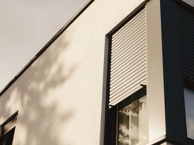 Gesicherte Fensterfront